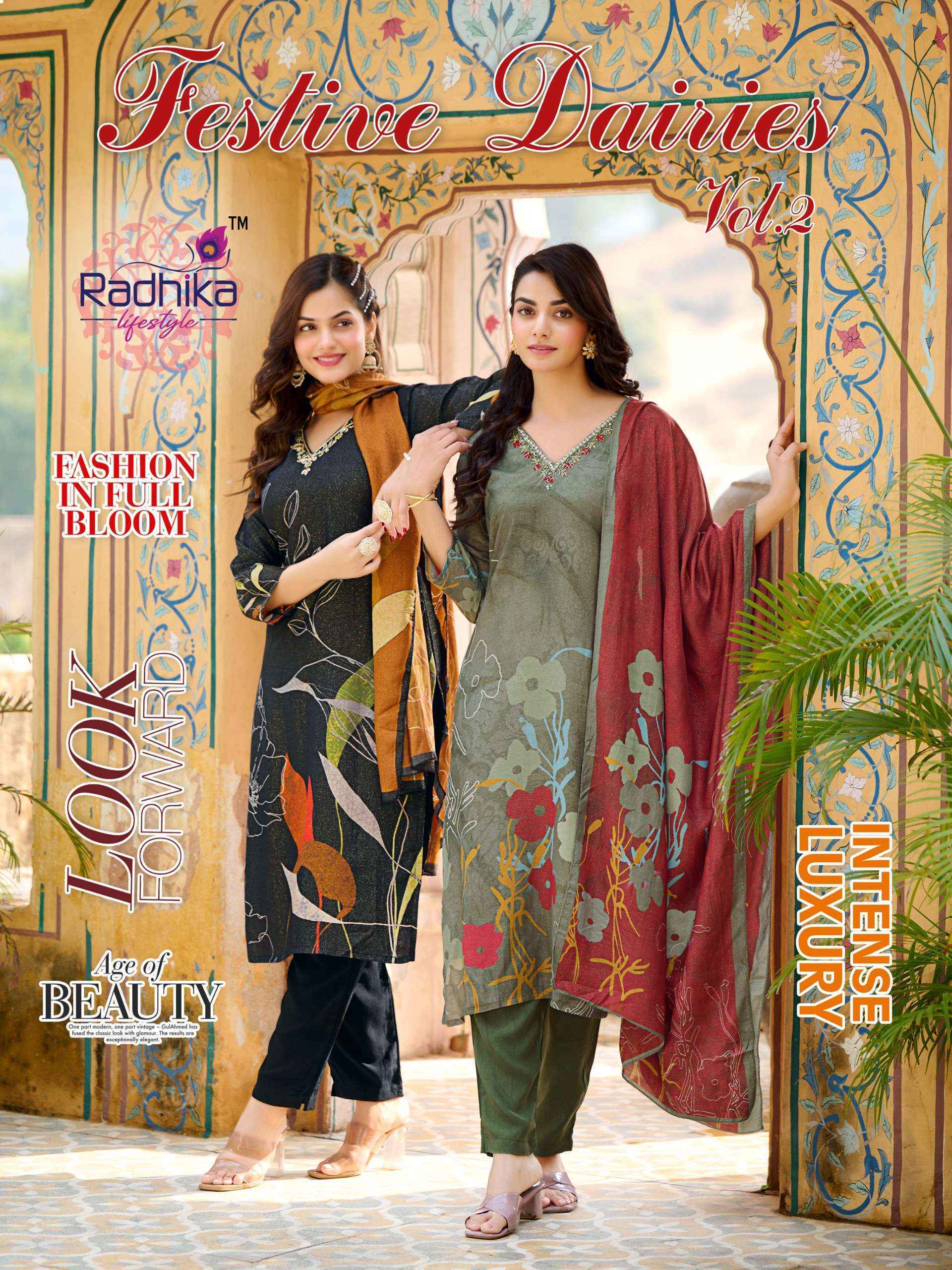 Radhika Lifestyle Festive Diaries Vol-2 Muslin Readymade Suit (6 pcs Catalogue)