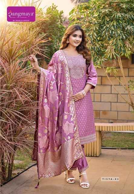 Rangmaya Tisya Chanderi Readymade Suit (8 pcs Catalogue)