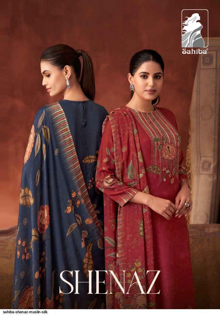 Sahiba Shenaz Musline Dress Material (3 pcs Catalogue)