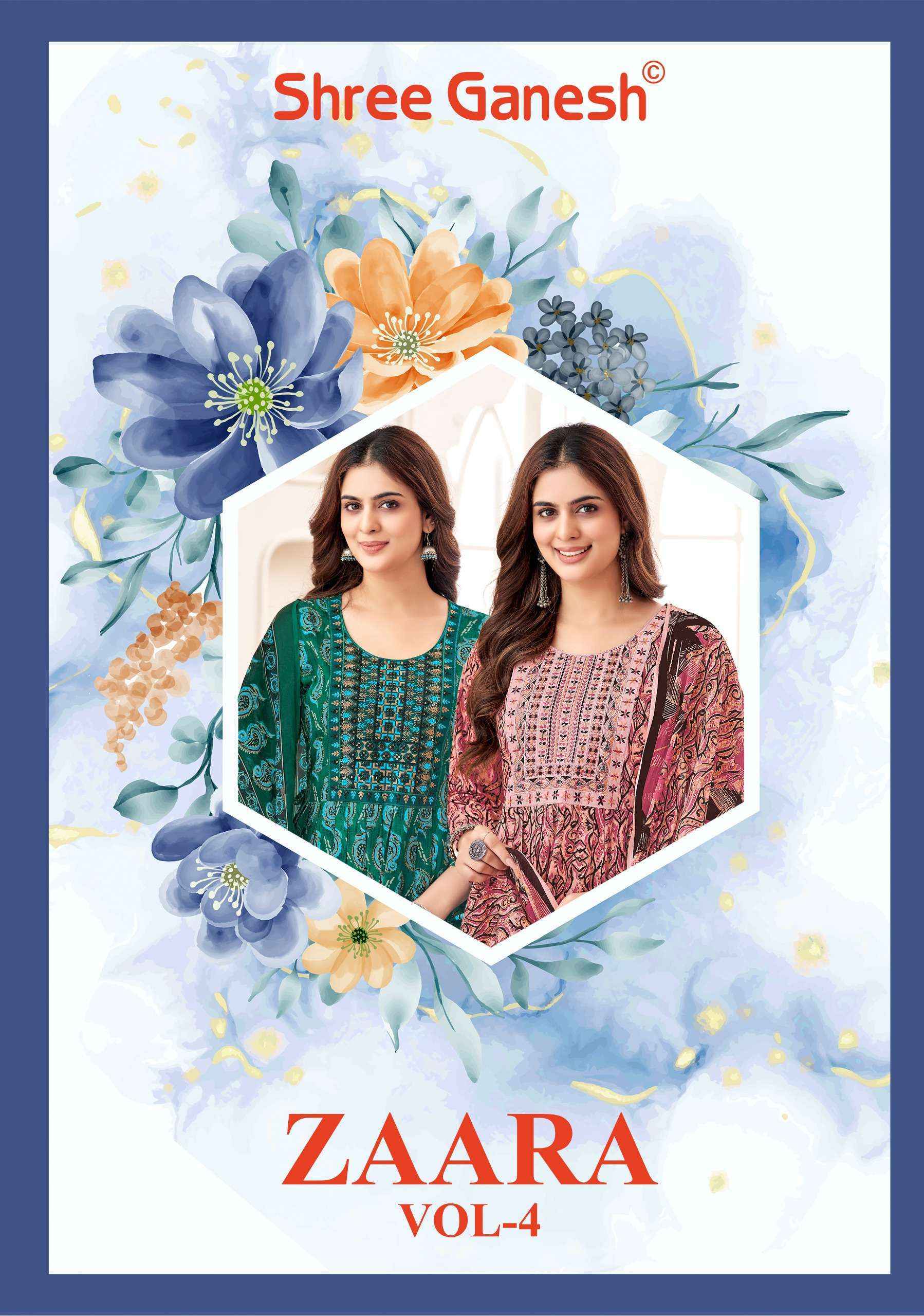 Shree Ganesh Zaara Vol-4 Cotton Readymade Suit (9 pcs Catalogue)