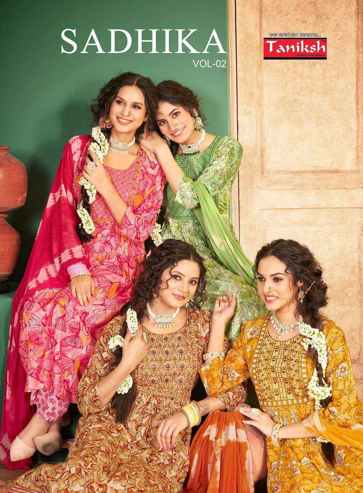 Taniksh Sadhika Vol-2 Rayon Readymade Suit (8 pcs Catalogue)