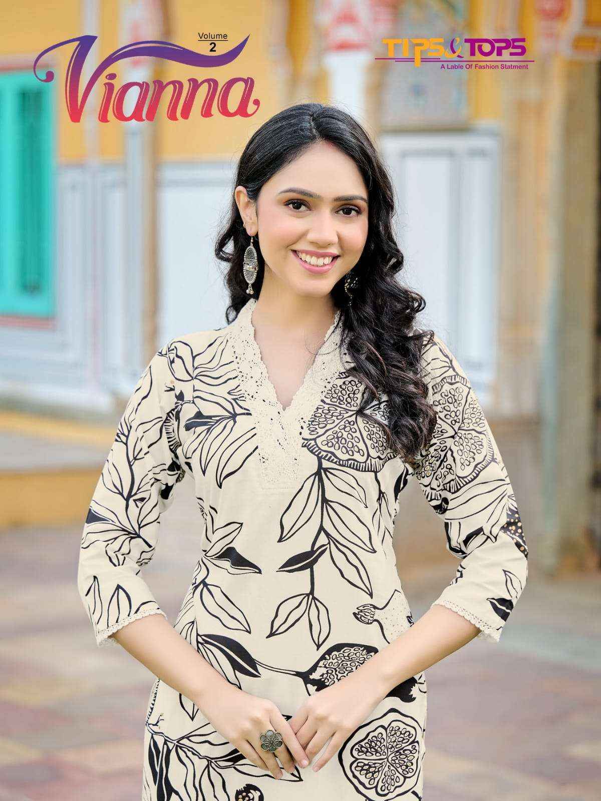 Tips & Tops Viana Vol-2 Rayon Kurti (6 pcs Catalogue)