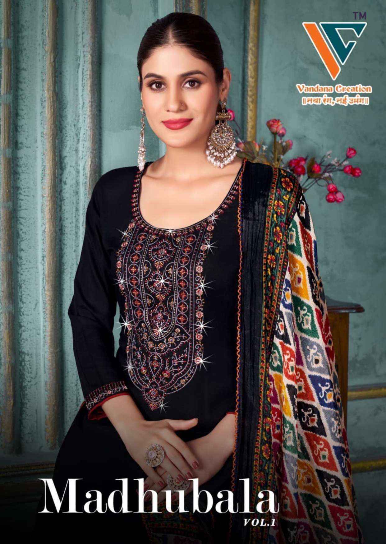 Vandana‎ Creation Madhubala Vol 1 Rayon Dress Material 8 pcs Catalogue