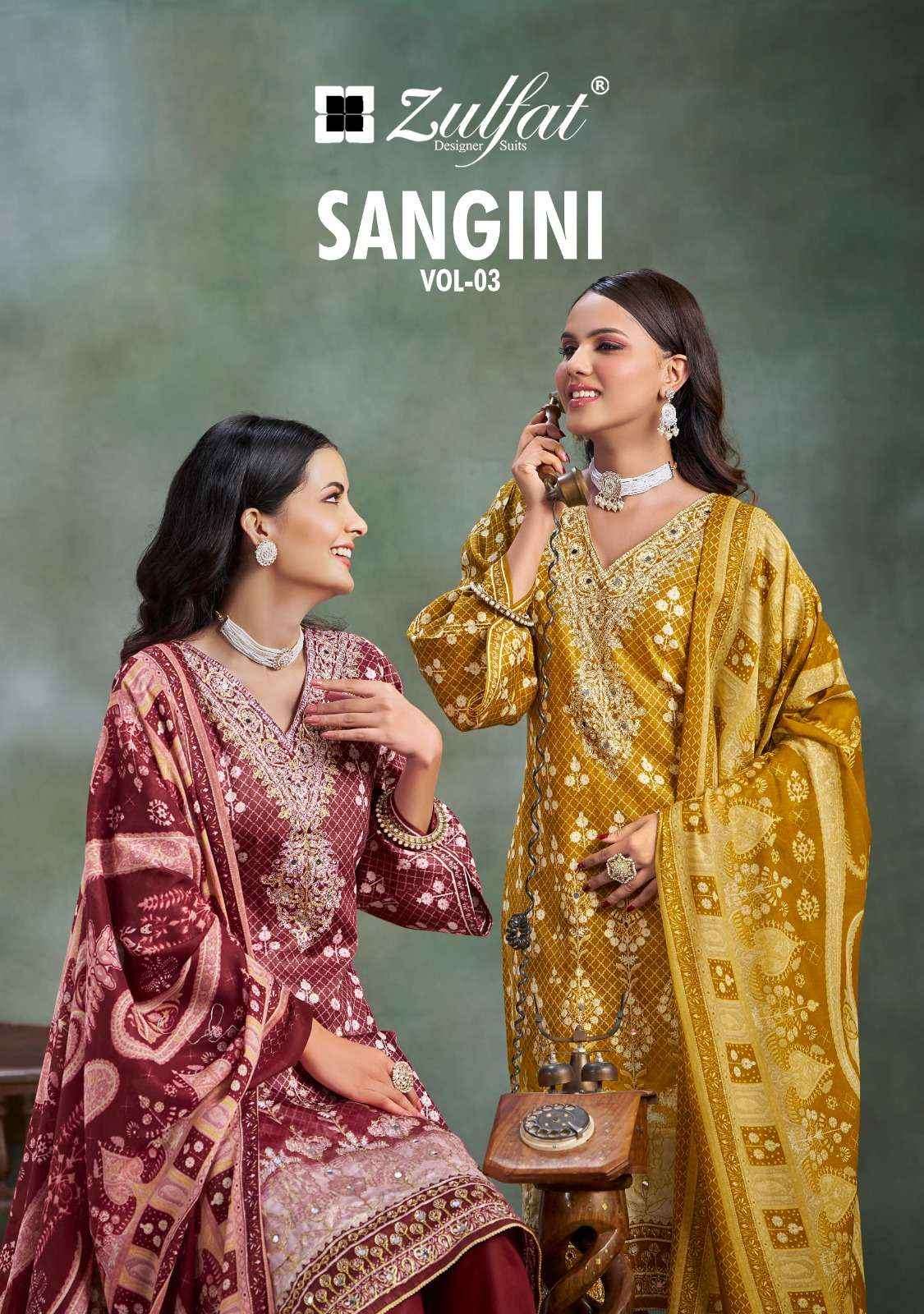 Zulfat Sangini Vol-3 Jam Cotton Dress Material (6 pcs Catalogue)