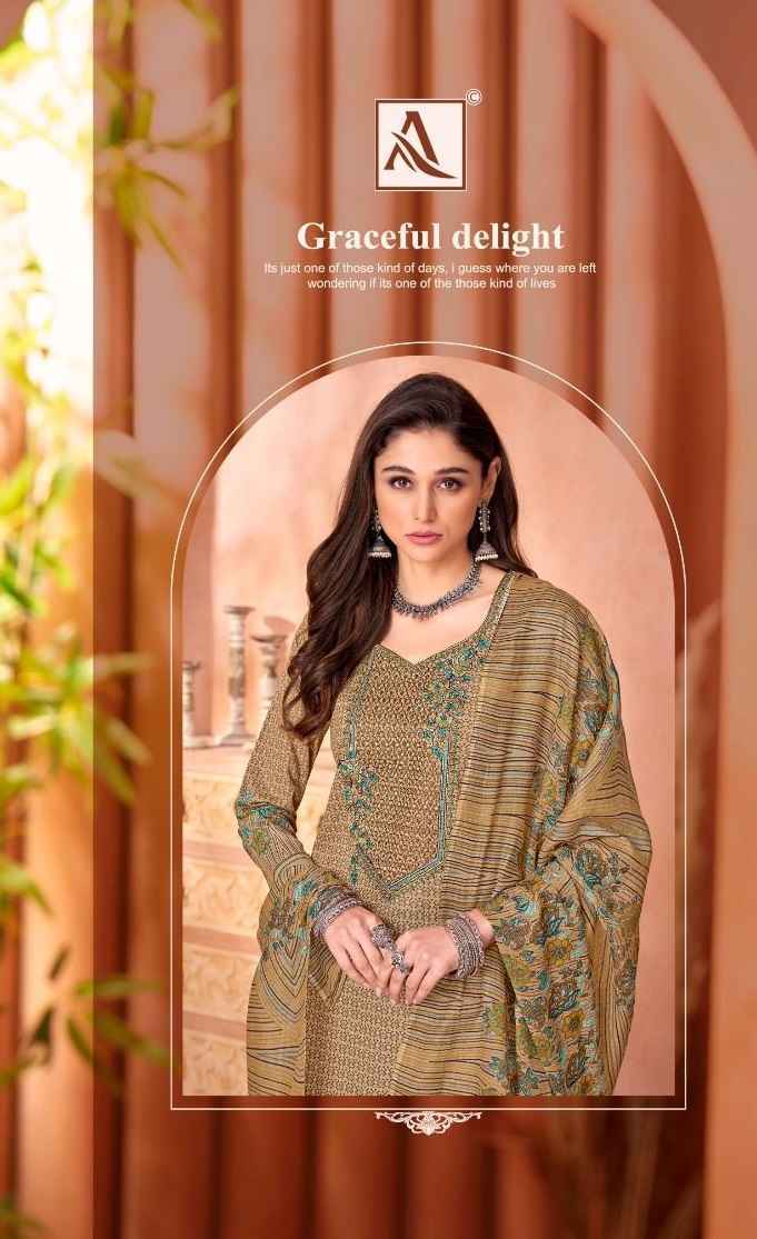 Alok Mani Cambric Cotton Dress Material (8 pcs Catalogue)