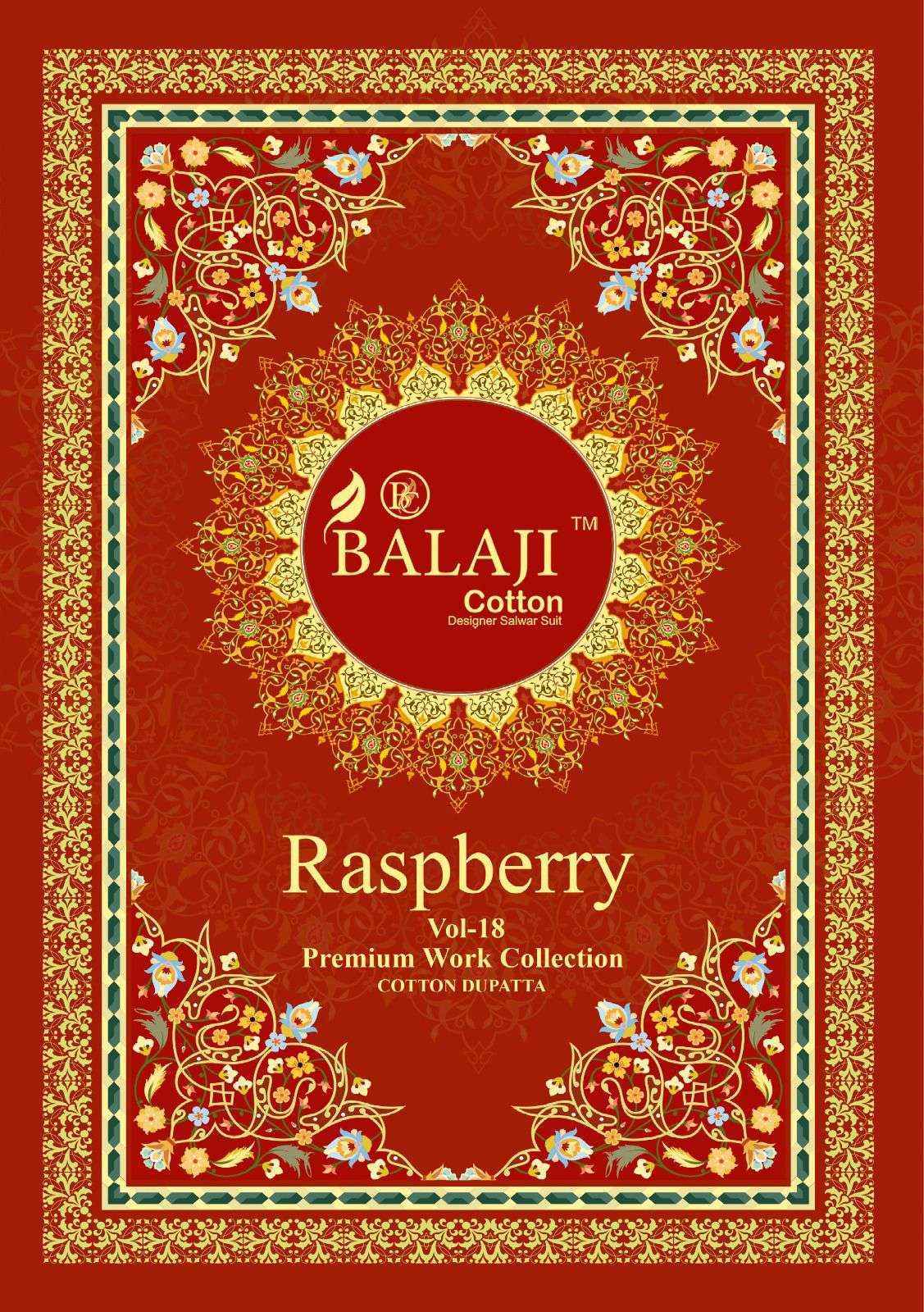 Balaji Raspberry Vol-18 Cotton Dress Material (12 pcs Catalogue)