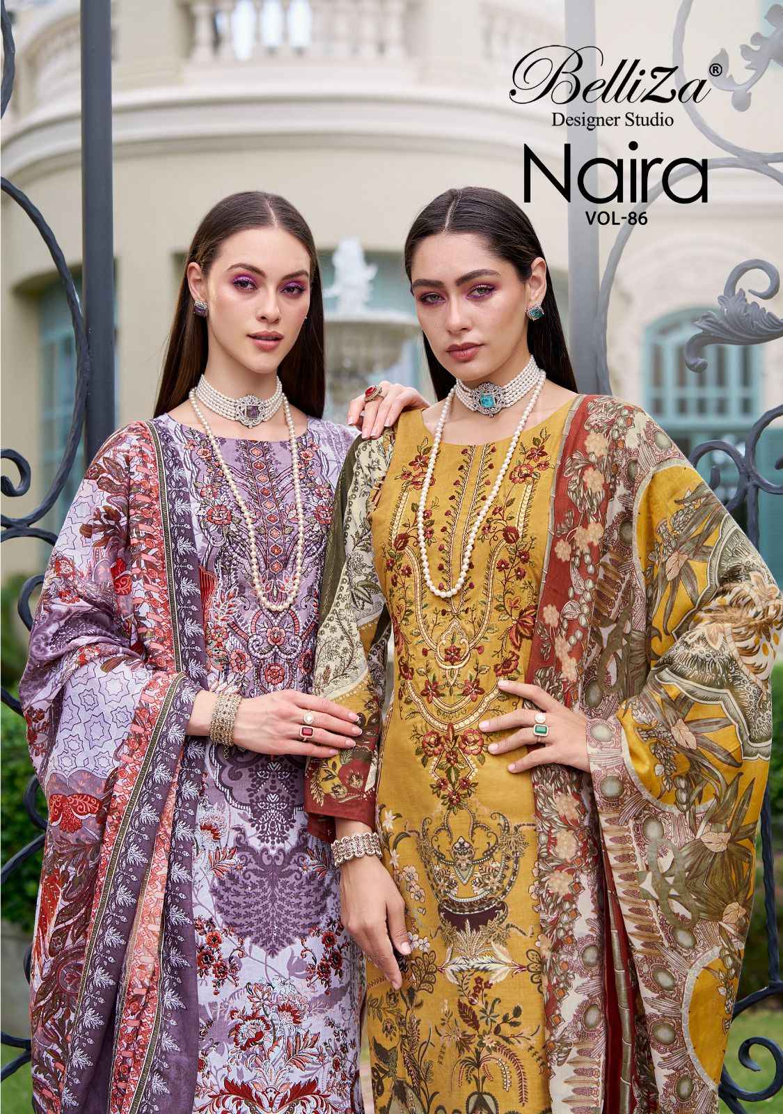 Belliza Naira Vol-86 Cotton Dress Material (8 pcs Cataloge)