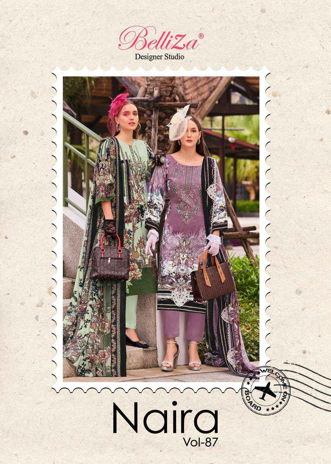 Belliza Naira Vol-87 Cotton Dress Material (8 pcs Cataloge)