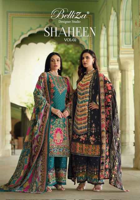 Belliza Shaheen Vol-2 Viscouse Reyon Dress Material (8 pcs Catalogue)