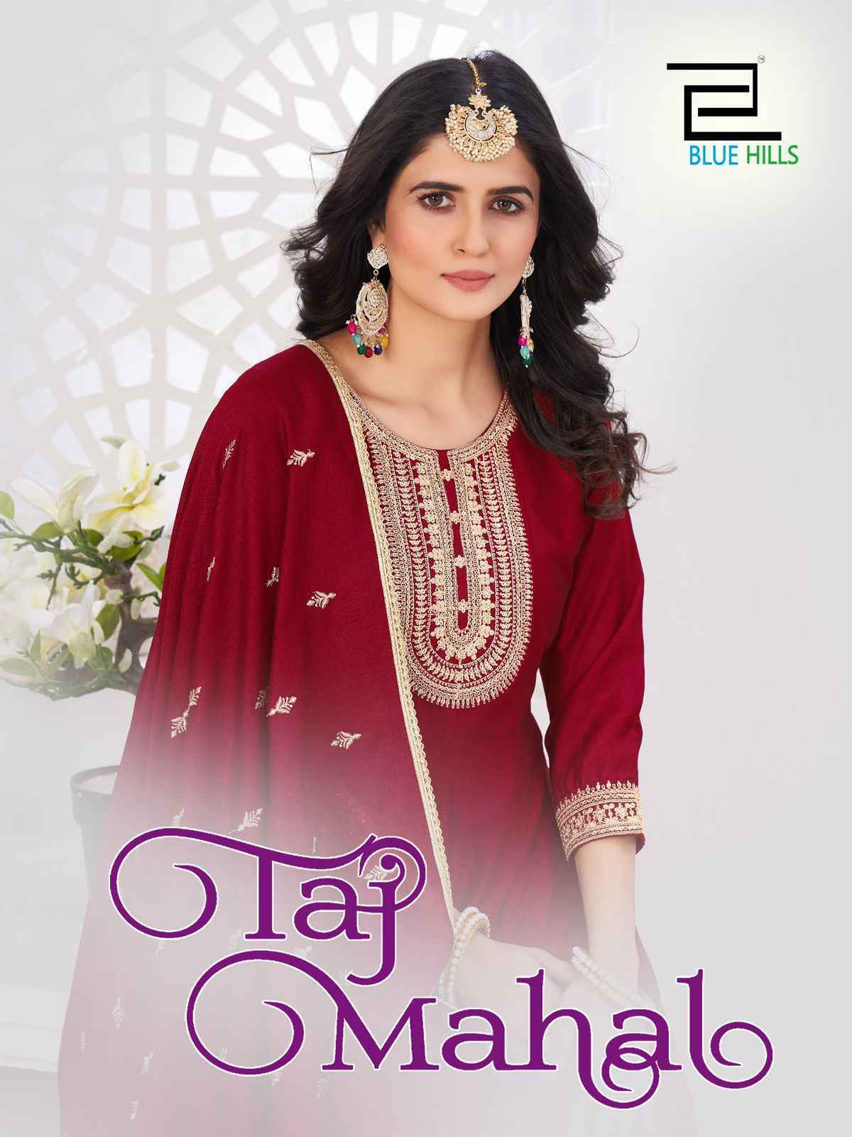 Blue Hills Taj Mahal Vichitra Readymade Suit (6 pcs Catalogue)