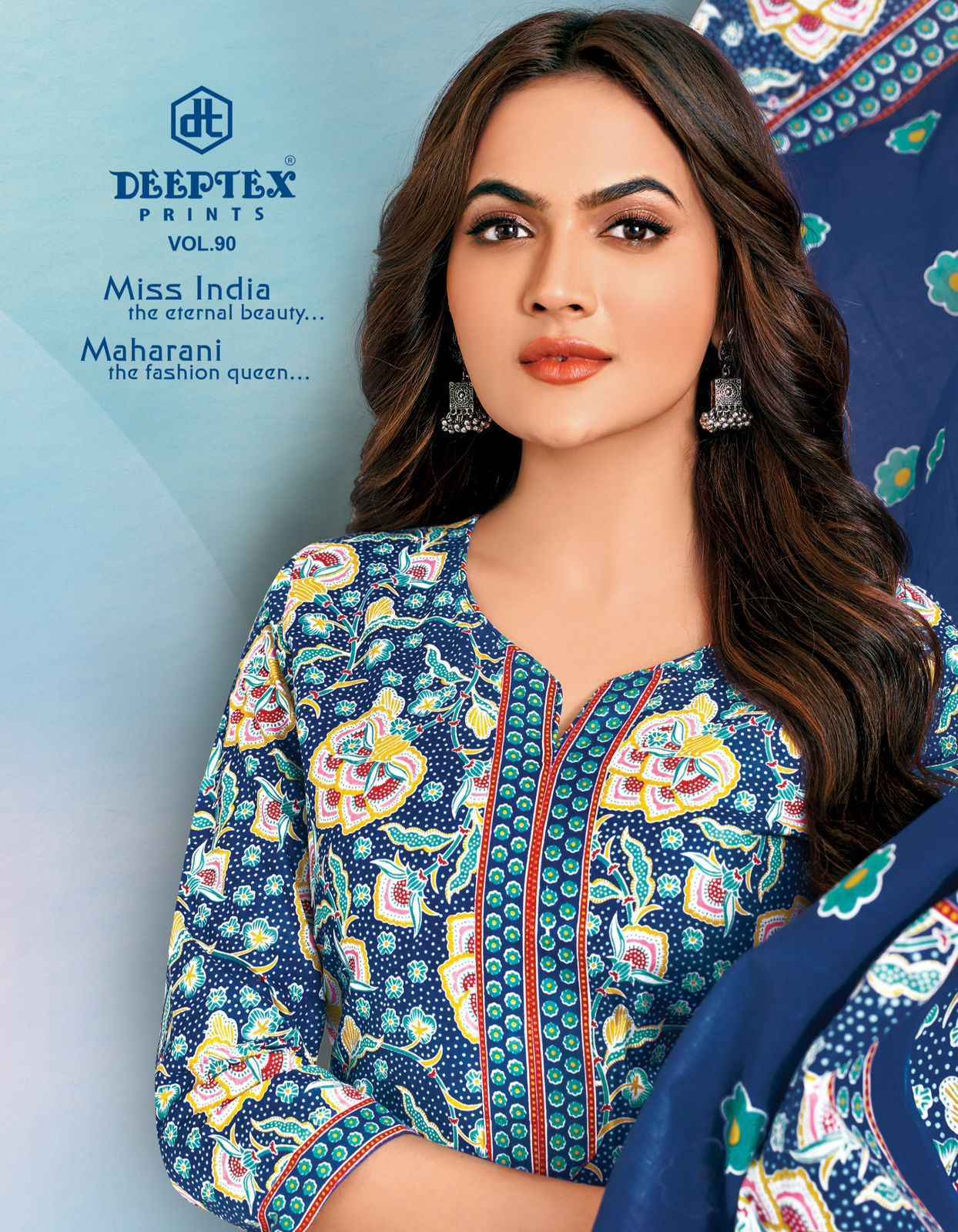 Deeptex Miss India Vol-90 Cotton Dress Material (16 pcs Catalogue)