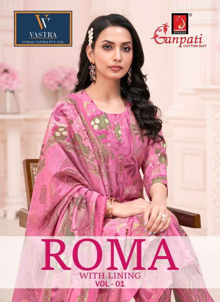 Ganpati Roma Vol-1 Readymade Mexican Silk Dress (15 pcs Catalogue)