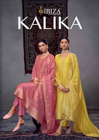 Ibiza Kalika Silk Jacquard Dress Material (4 pcs Catalogue)