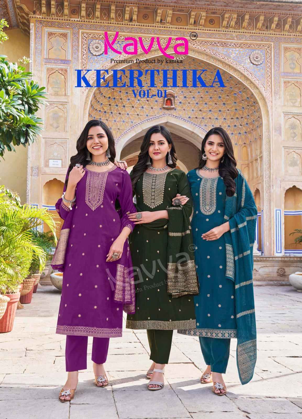 Kavya Keerthika Vol-1 Viscouse Readymade Suit (10 pcs Catalogue)