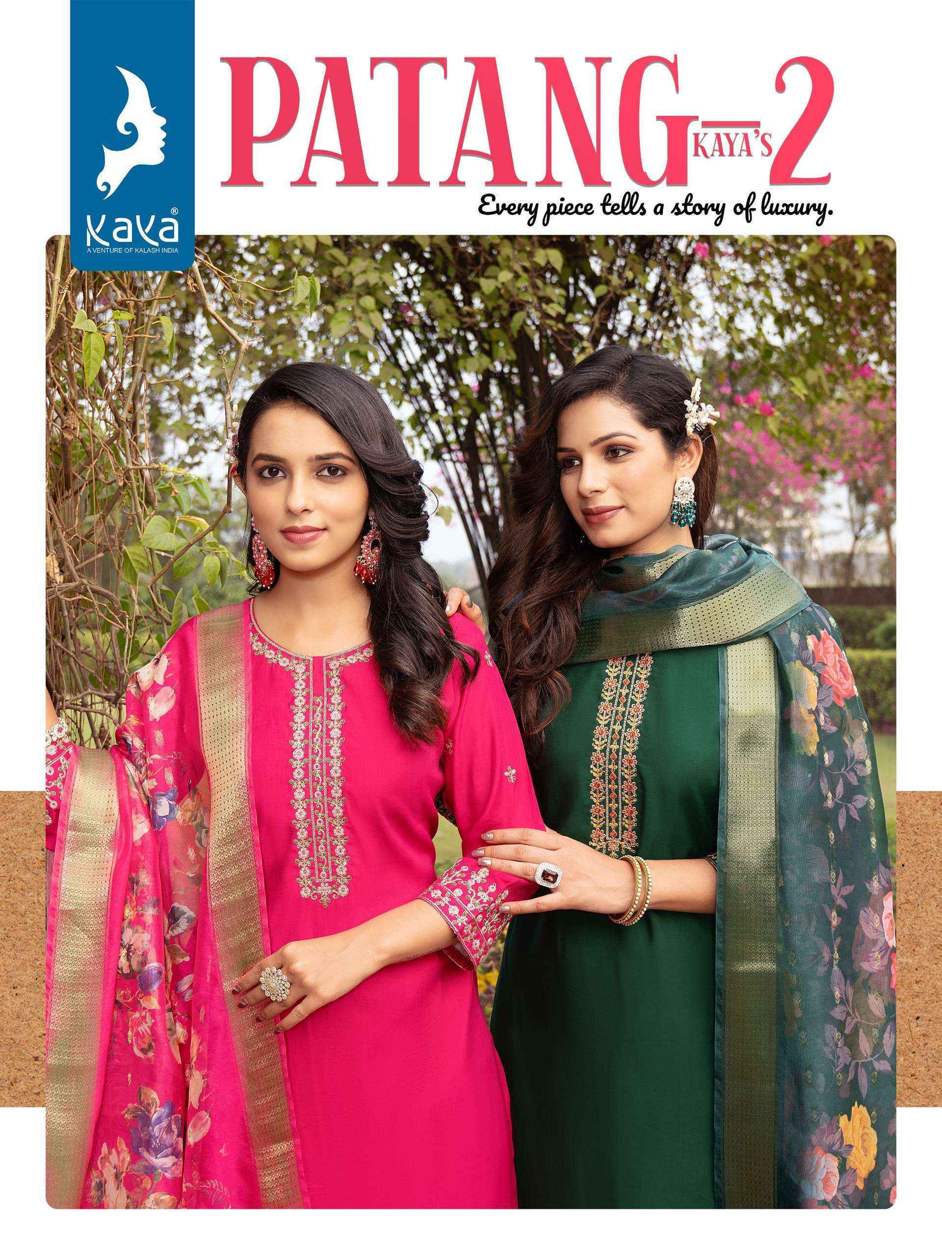 Kaya Patang Vol-2 Silk Readymade Suit (6 pcs Catalogue)