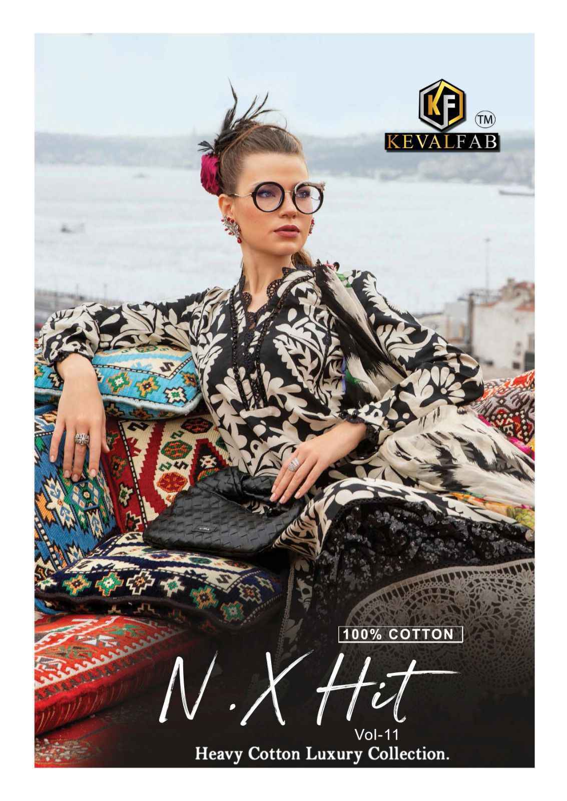 Keval Fab Nx Hit Vol-11 Cotton Dress Material (6 pcs Catalogue)