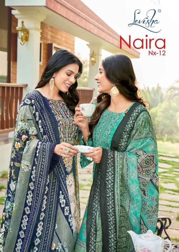 Levisha Naira Nx Vol-12 Cotton Dress Material (8 pcs Catalogue)