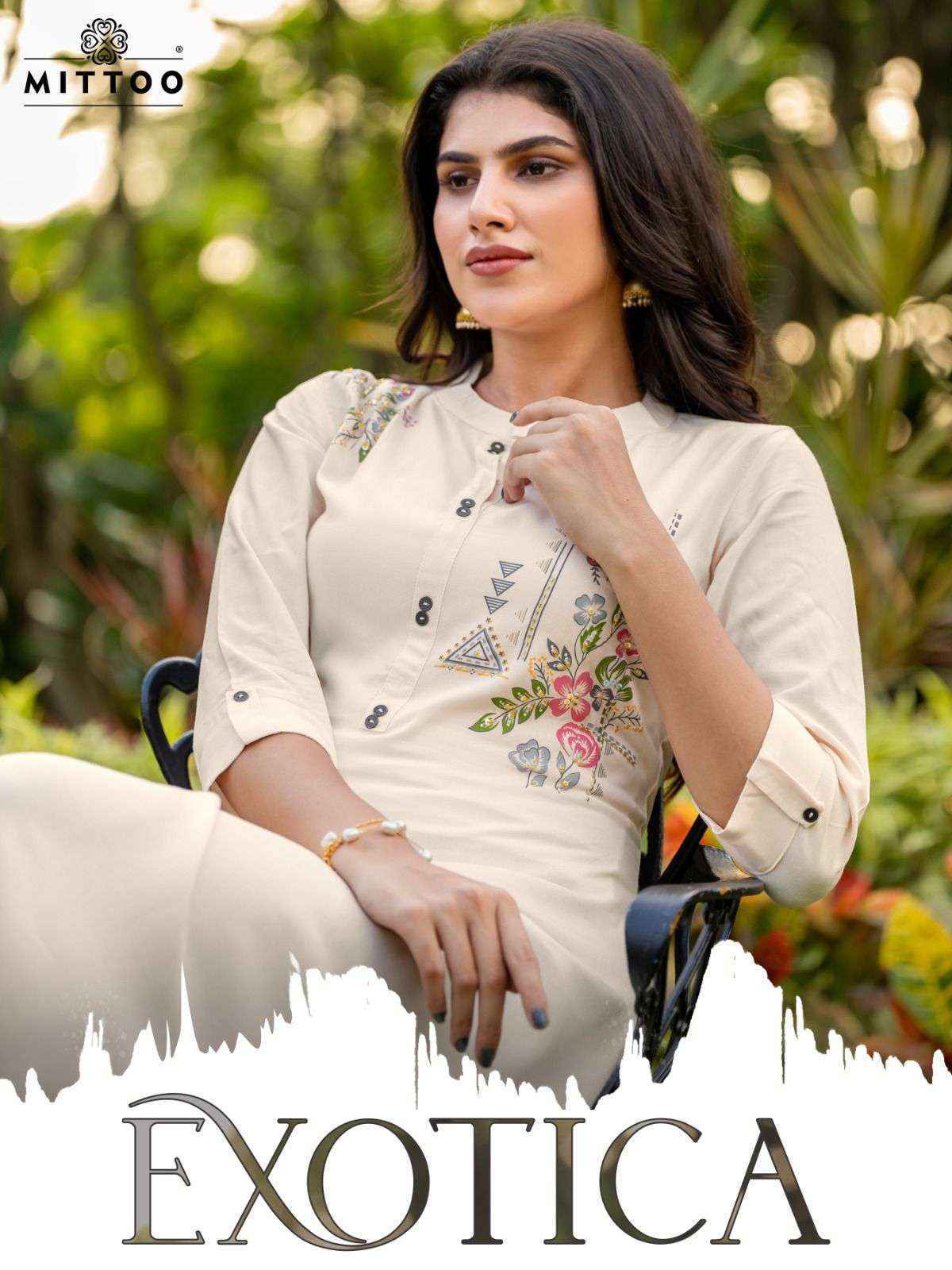 Mittoo Exotica Rayon Kurti (6 pcs Catalogue)