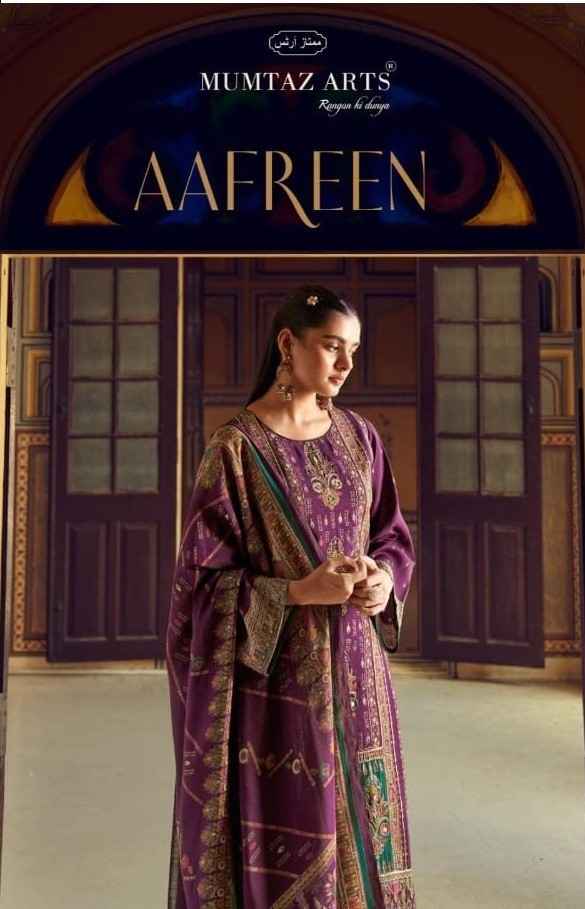 Mumtaz Arts Nayaab  Aafreen Viscouse Musline Dress (4 pcs Catalogue)