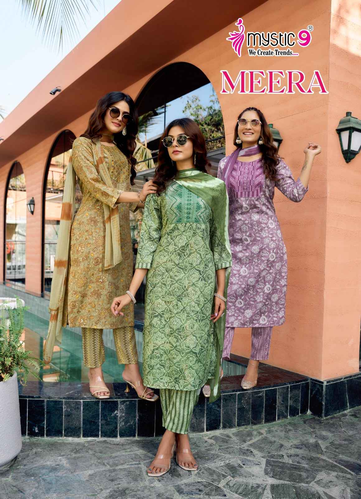 Mystic 9 Meera Vol-2 Rayon Readymade Suit (8 pcs Catalogue)