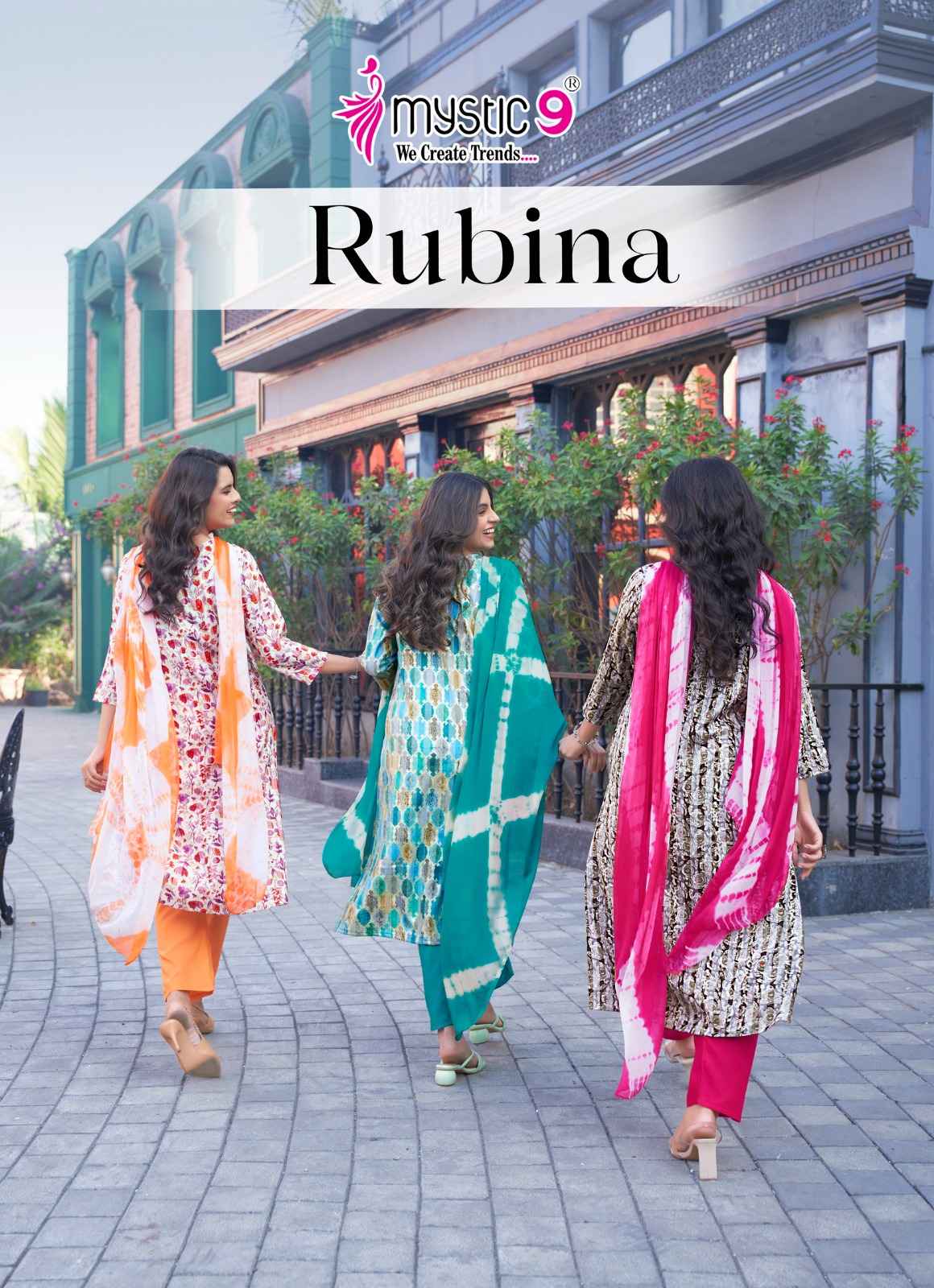 Mystic 9 Rubina Vol-6 Rayon Readymade Suit (6 pcs Catalogue)