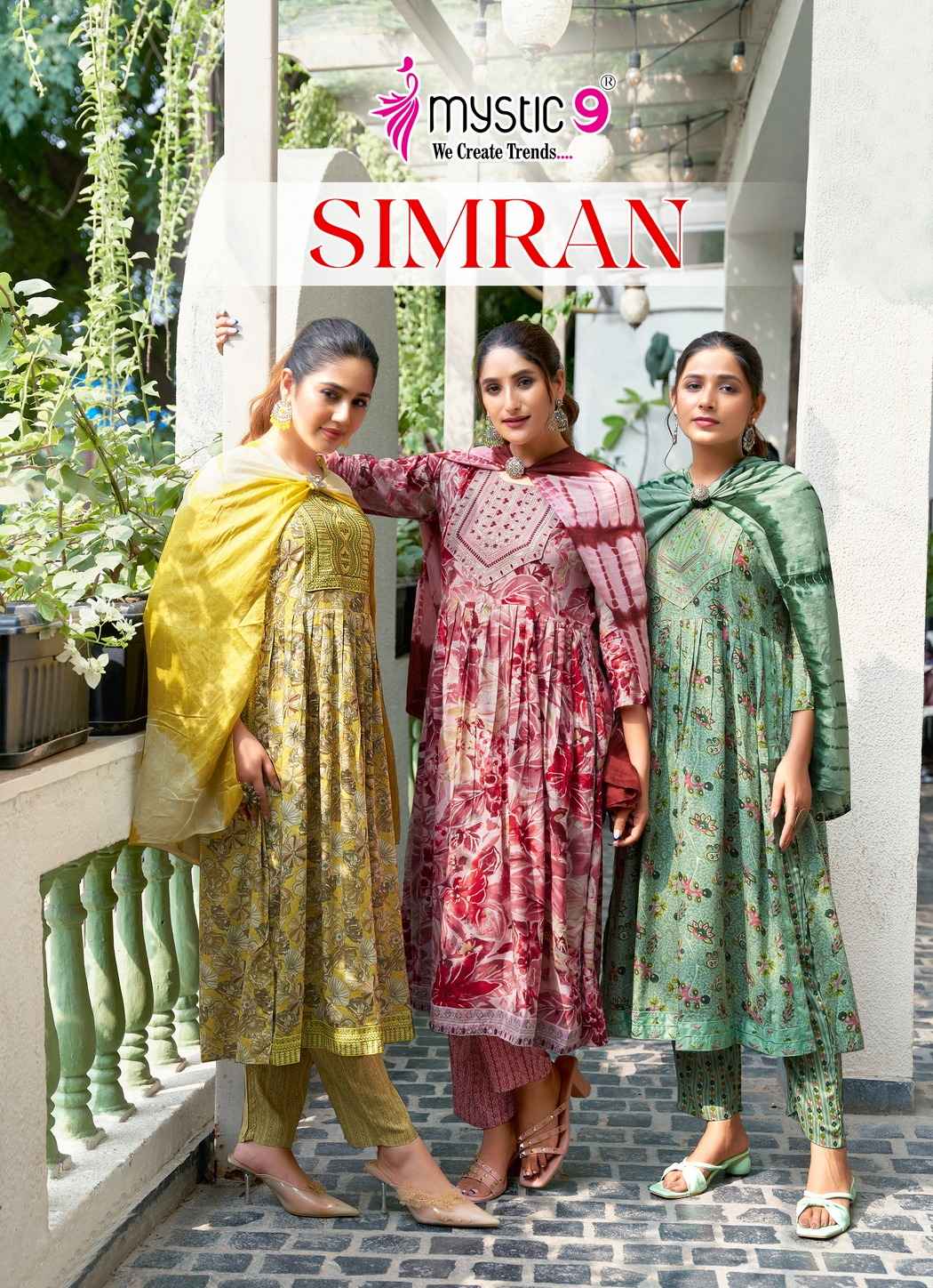 Mystic 9 Simran Vol-7 Rayon Readymade Suit (8 pcs Catalogue)