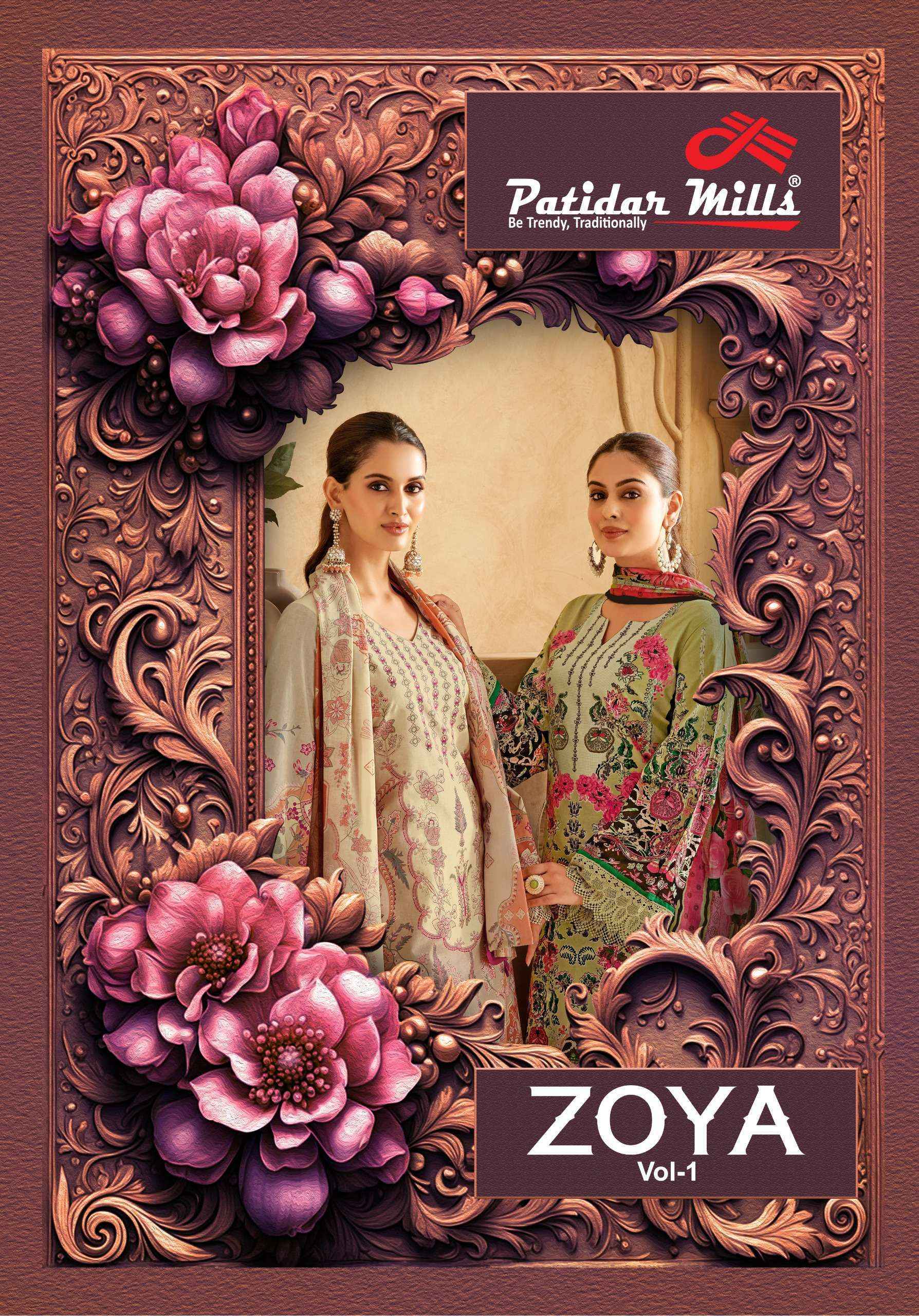 Patidar Mills Zoya Vol-1 Cotton Dress Material (8 pcs Catalogue)