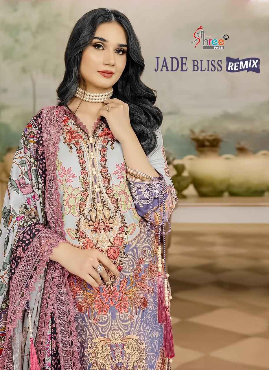 Shree Fabs Jade Bliss Remix Cotton Dress Material (6 pcs Catalogue)