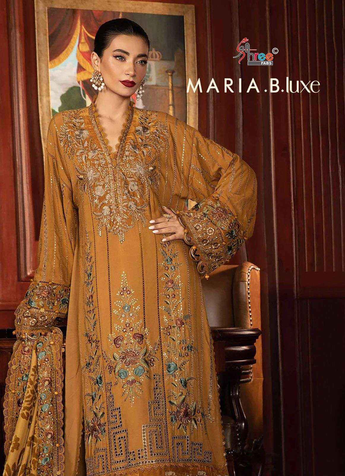 Shree Fabs Maria B Luxe Viscouse Rayon Dress Material (3 pcs Catalogue)