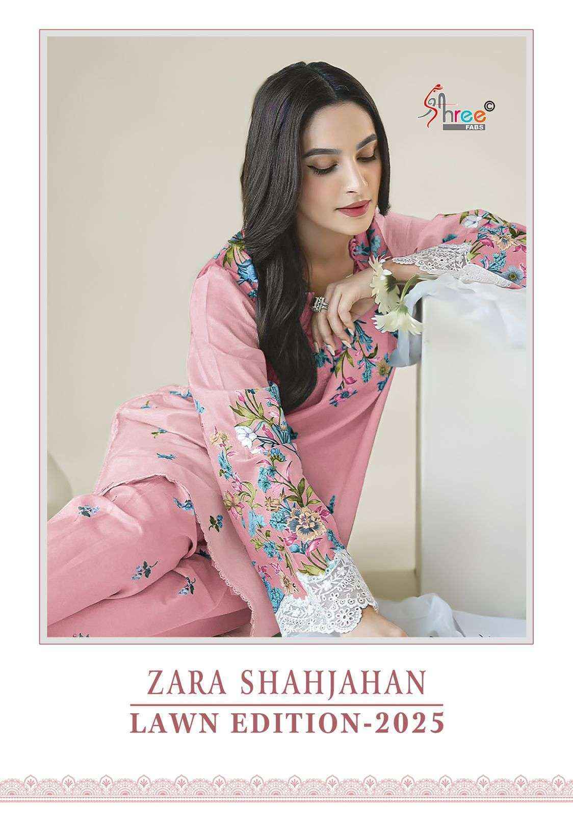 Shree Fabs Zara Shahjahan Lawn Edition-25 Cotton Dress Material (4 pcs Catalogue)