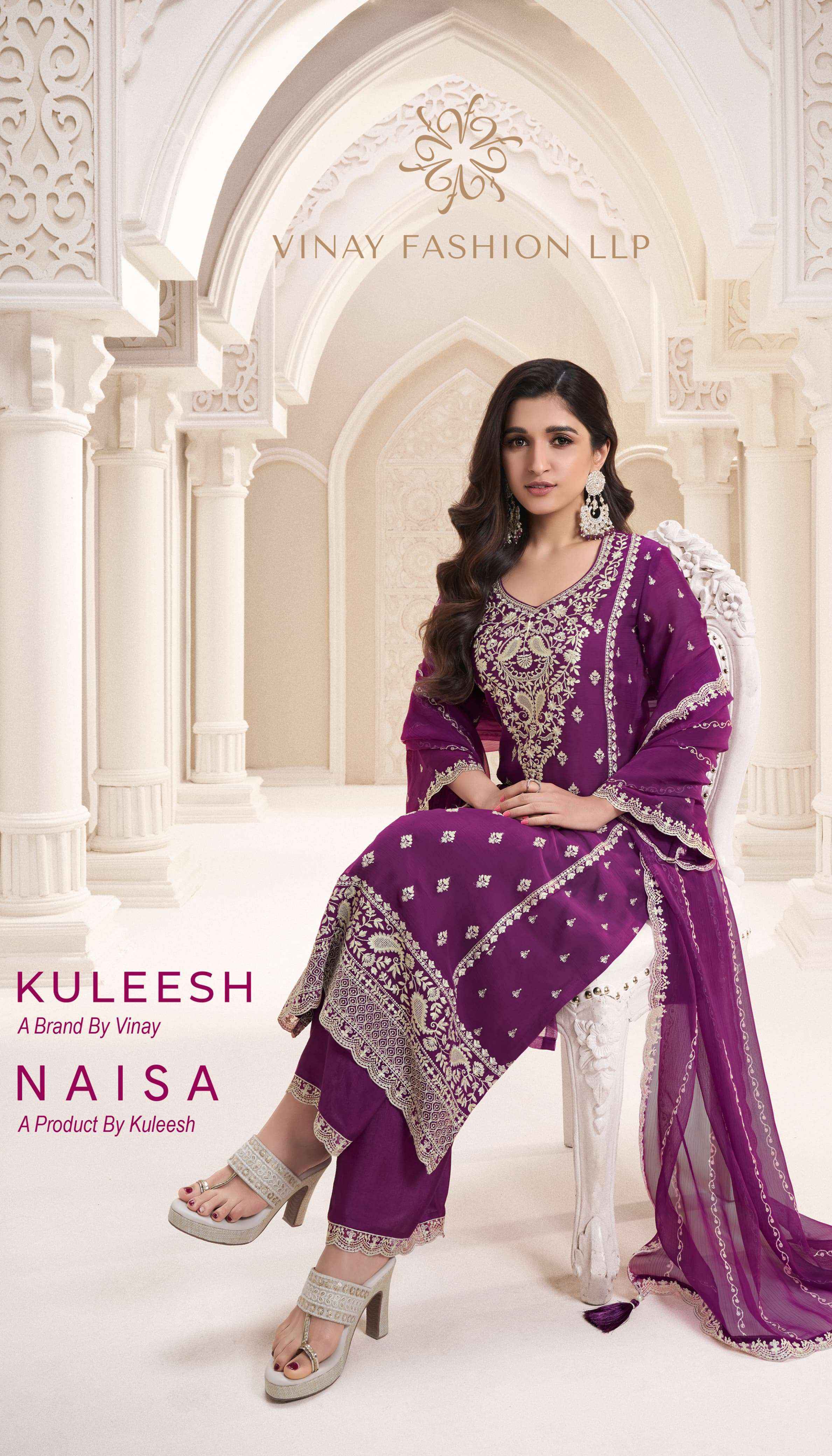 Vinay Fashion Kuleesh Naisha Silk Dress Material (6 pcs Catalogue)