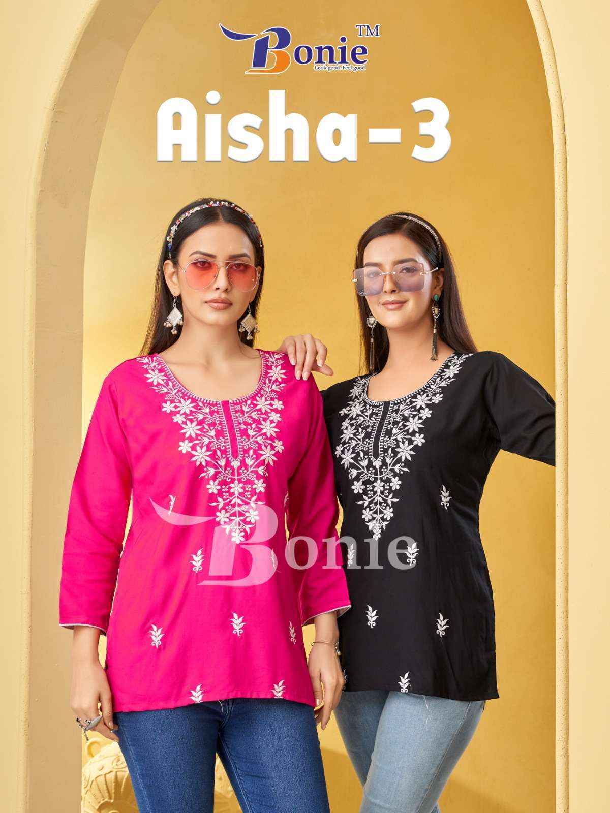 Bonie Aisha Vol-3 Rayon Short Top (8 Pc Catalog)