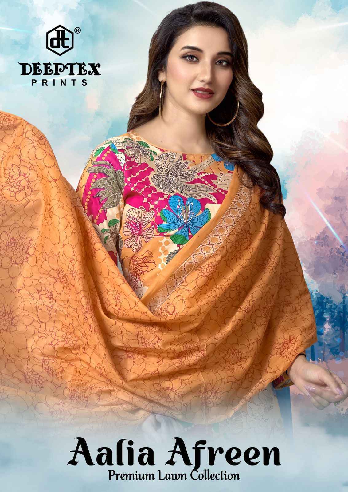 Deeptex Aalia Afreen Cotton Dress Material (8 pcs Catalogue)