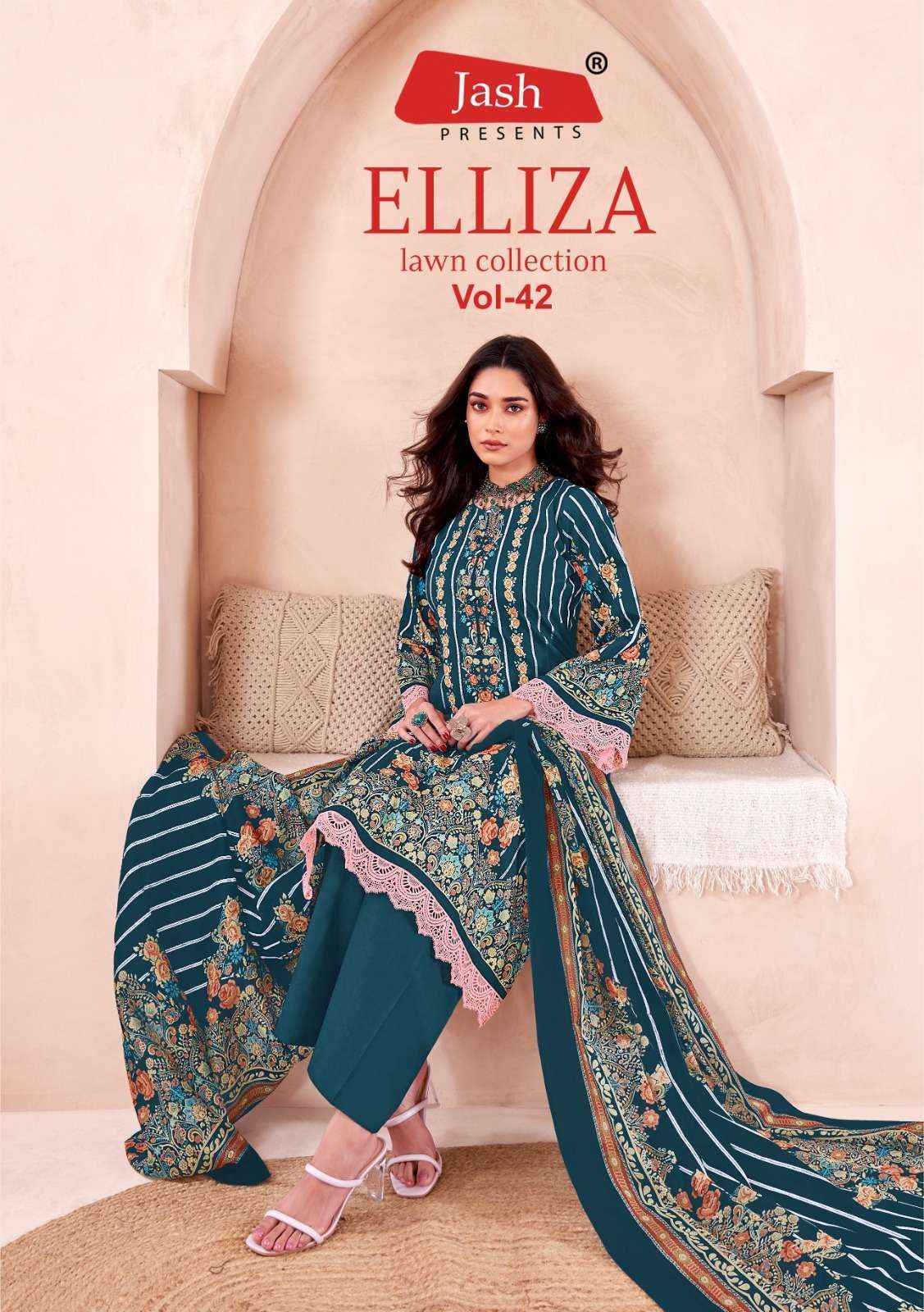 Jash Elliza Vol-42 Cotton Dress Material (10 pcs Catalogue)