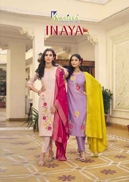 Karissa Inaya Viscouse Readymade Suit (4 pcs Catalogue)