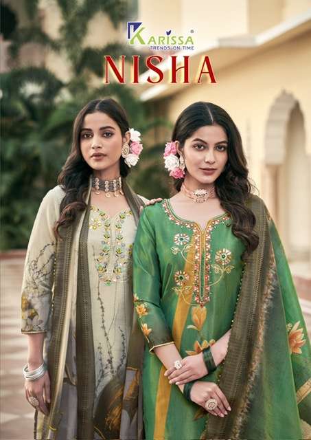 Karissa Nisha Viscose Simmar Readymade Suit (4 pcs Catalogue)