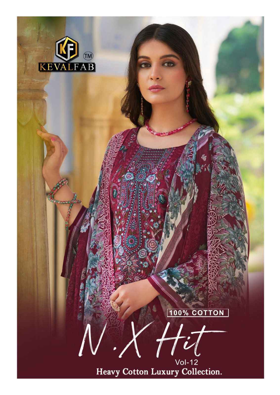 Keval Fab K Kasha Nx Hit Vol-12 Cotton Dress Material (6 pcs Catalogue)