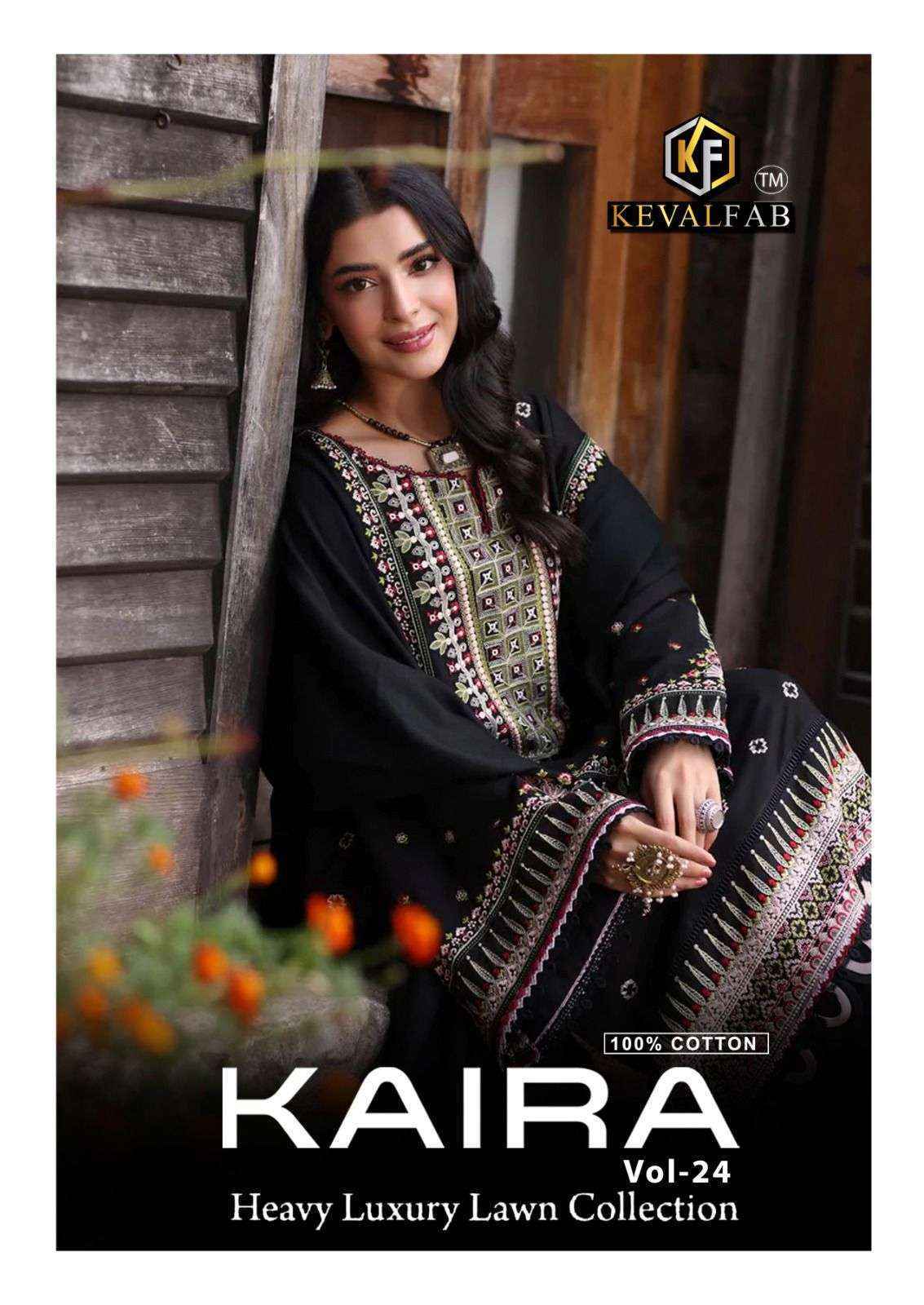 Keval Fab Kaira Vol-24 Cotton Dress Material (6 pcs Catalogue)