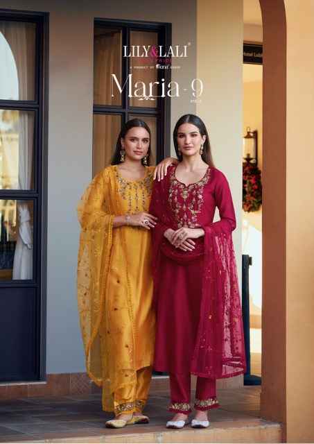 Lily & Lali Maria 9 Vol-5 Silk Readymade Dress (6 pcs Catalogue)