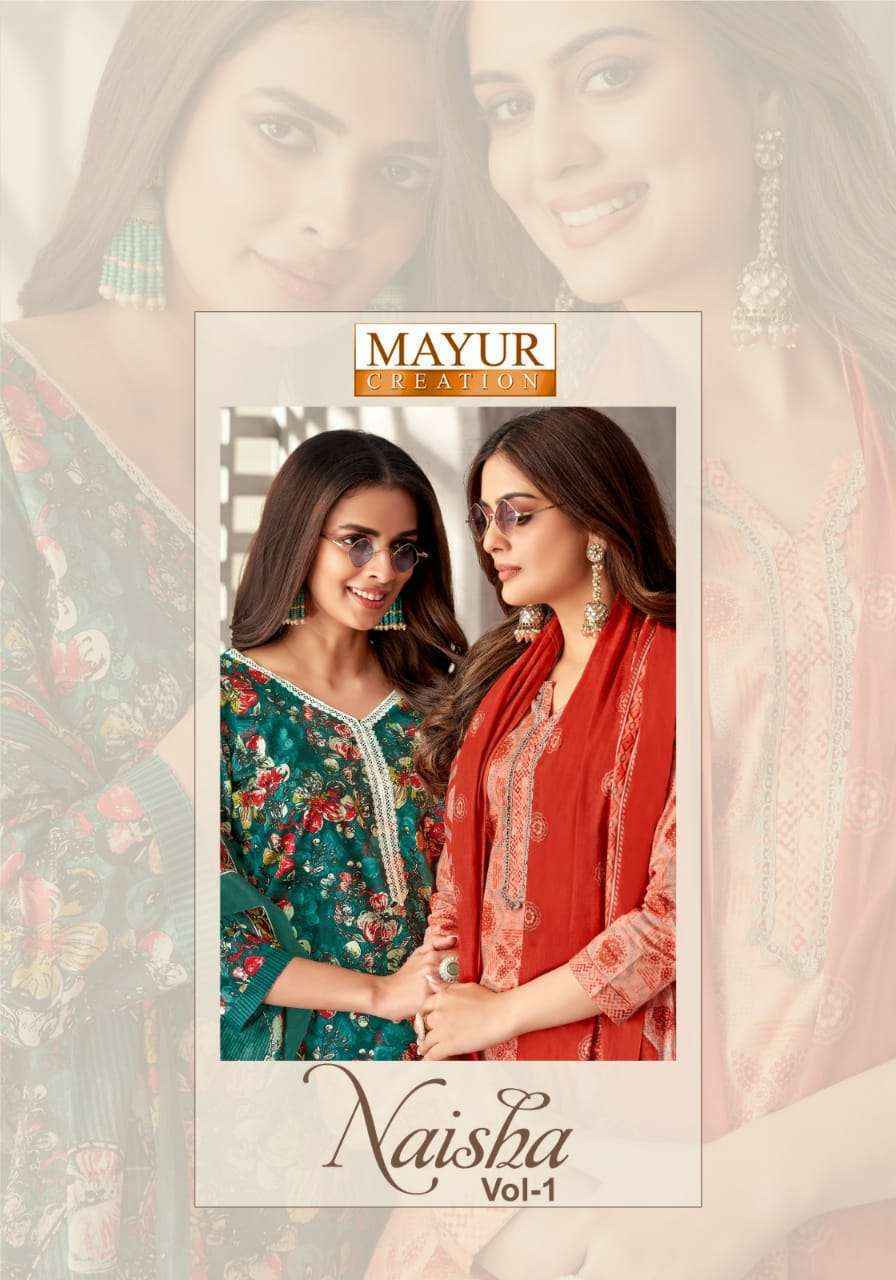 Mayur Creation Naisha Vol-1 Cotton Dress Material (10 pcs Catalogue)