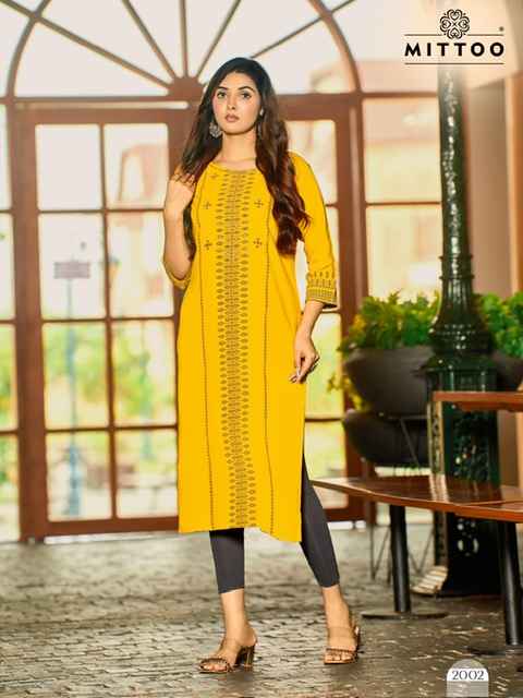 Mittoo Saayra Heavy Rayon Kurti (6 Pc Catalouge)