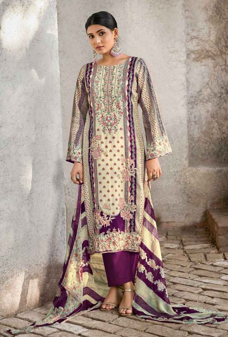 Mumtaz Arts Shehzaadi Jam Satin Dress Material (4 pcs Catalogue)