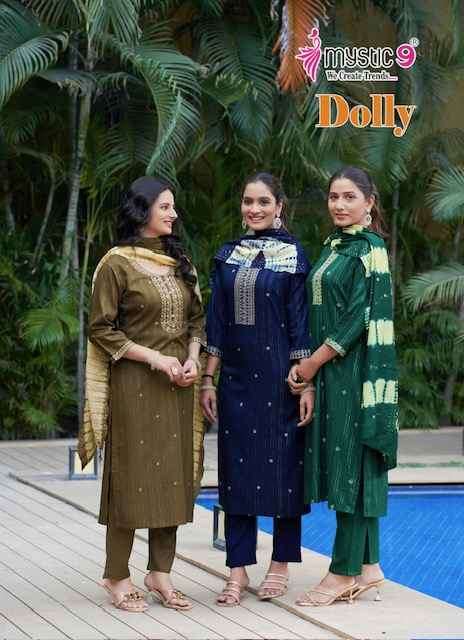 Mystic 9 Dolly Vol-5 Rayon Readymade Suit (8 pcs Catalogue)