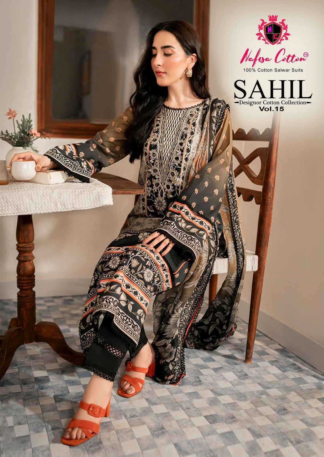 Nafisa Cotton Sahil Vol-15 Cotton Dress Material (6 pcs Catalogue)