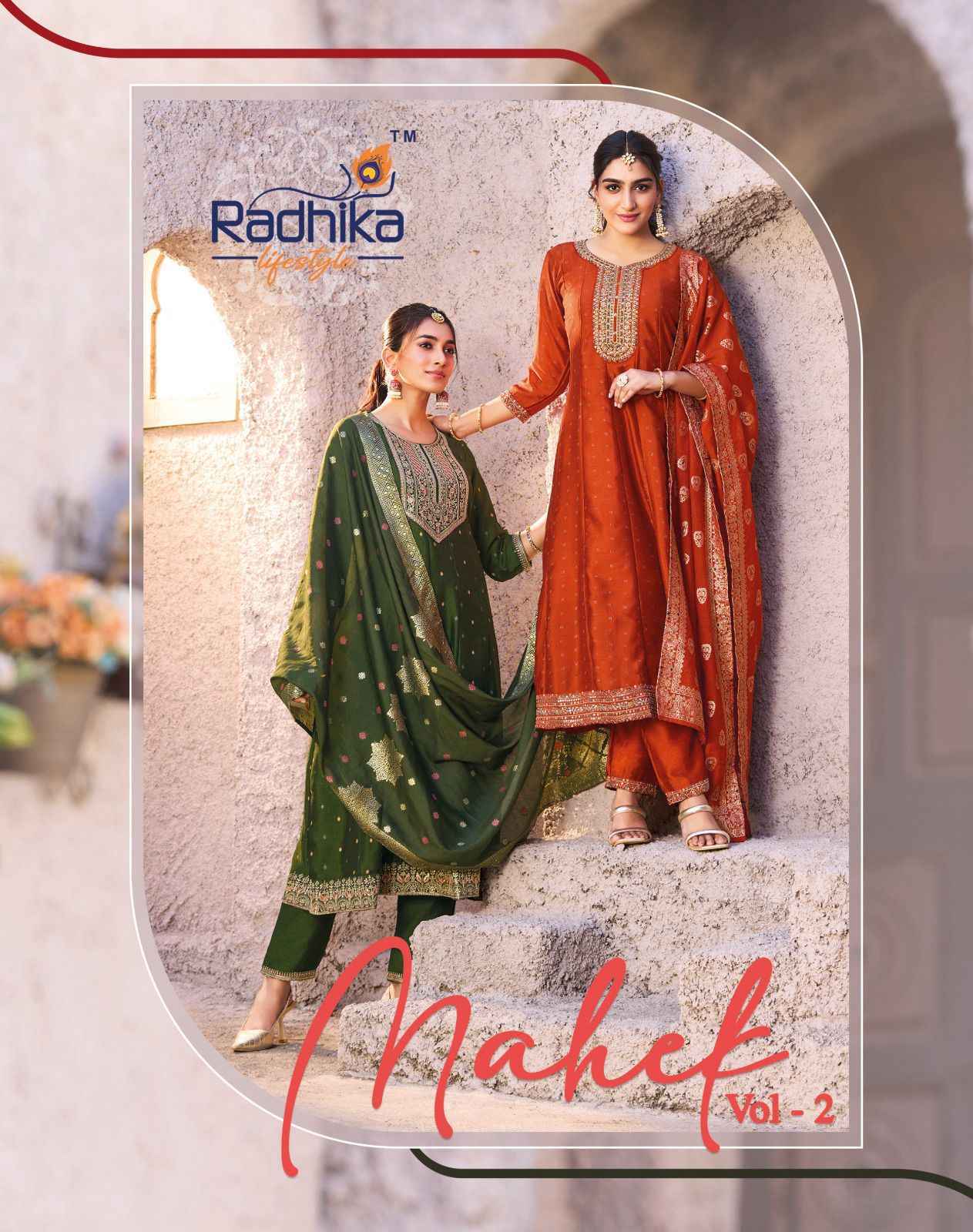 Radhika Lifestyle Mahek Vol-2 Vichitra Silk Reaymade Suit (6 pcs Catalogue)