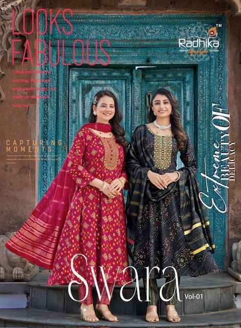 Radhika Lifestyle Swara Vol-1 Rayon Readymade Suit (6 pcs Catalogue)