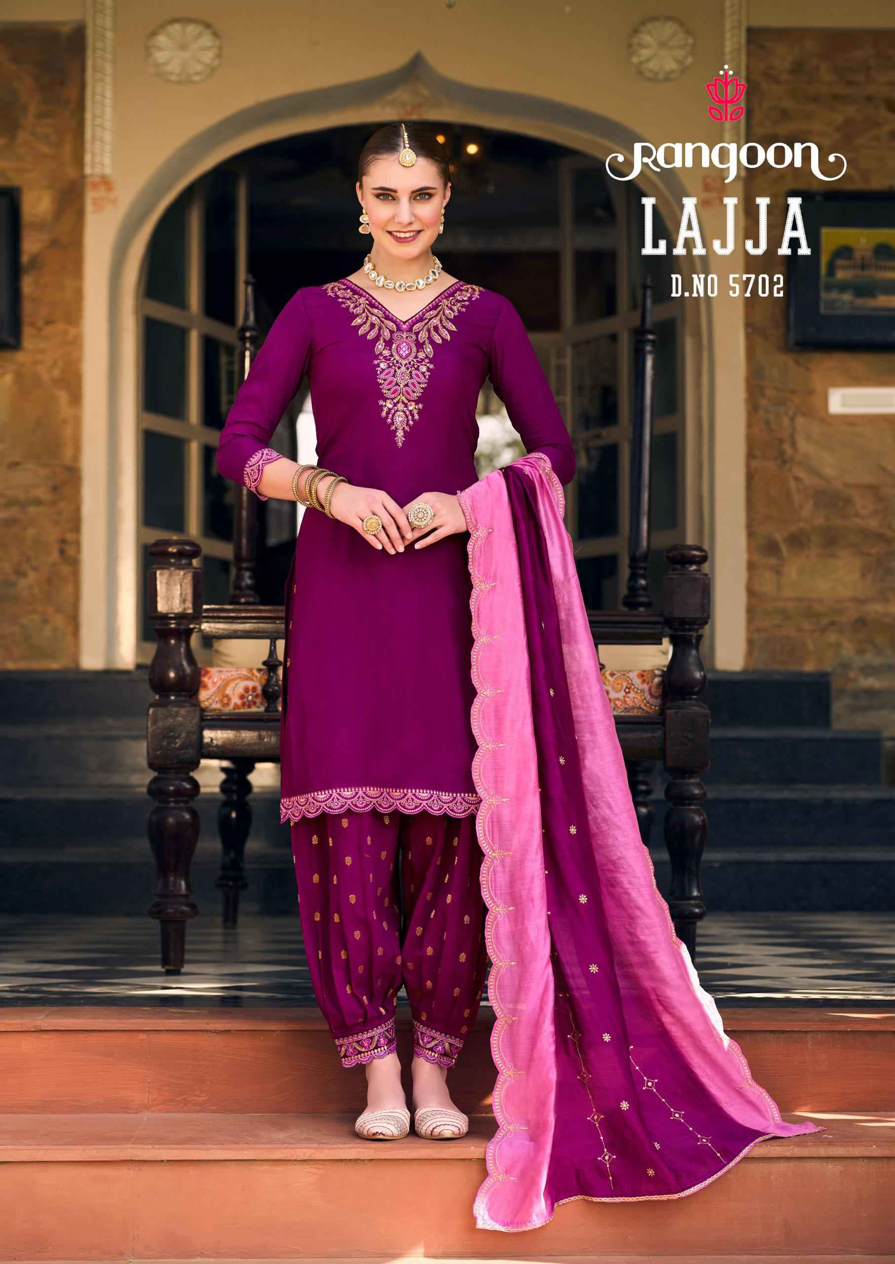 Rangoon Lajja Musline Readymade Dress (6 pcs Cataloge)