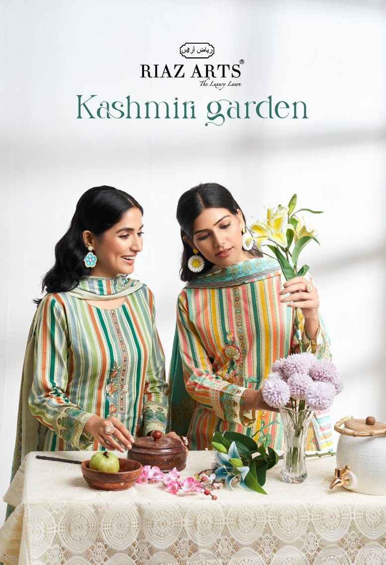 Riaz Arts Kashmiri Garden Viscouse Dress Material 5 pcs Catalogue