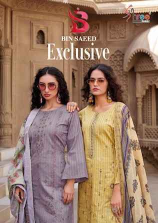 Shree Fabs Bin Saeed Exclusive Vol-1 Cotton Dress Material (6 pcs Catalogue)