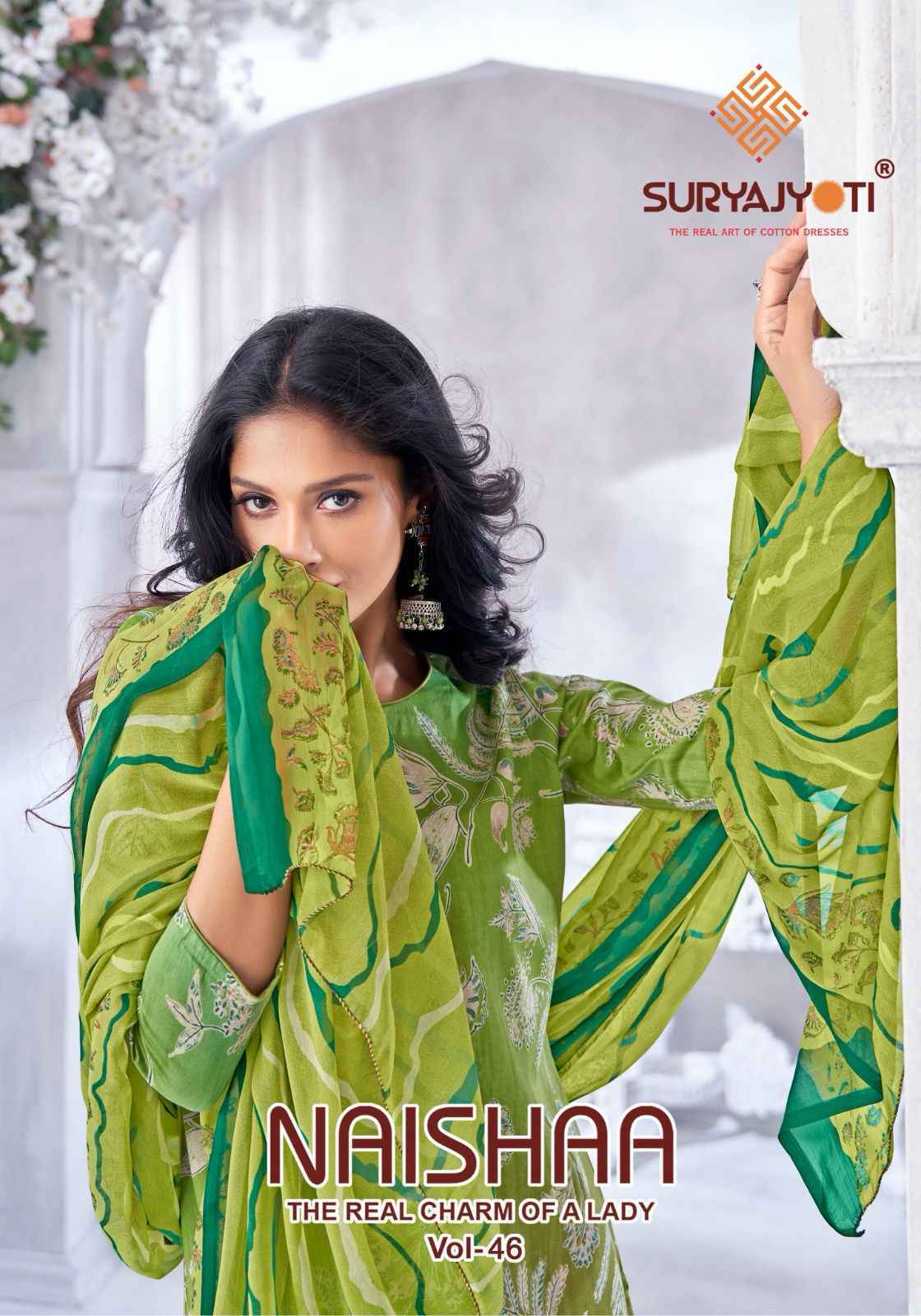 Suryajyoti Naish-46 Jam Satin Dress Material (10 pcs Catalogue)